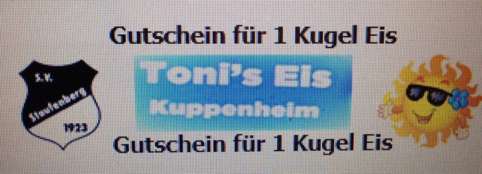 Eis satt bei der Beachparty