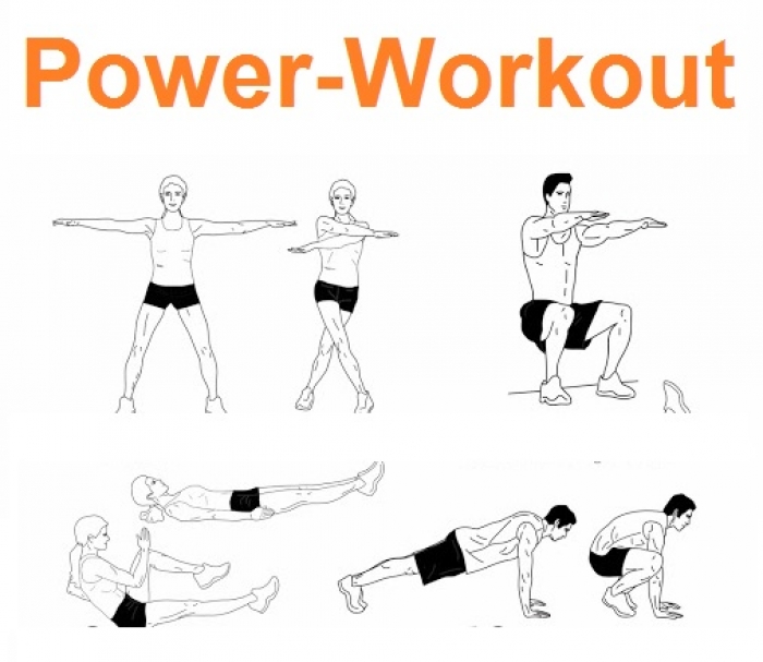 Power-Workout und Yogakurs