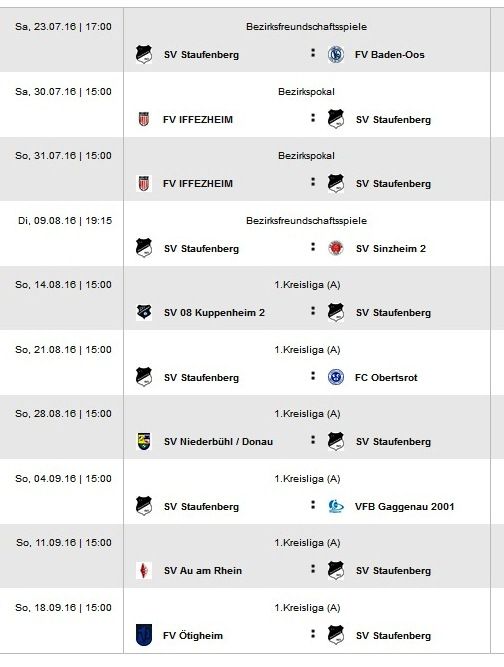 SVS startet gegen Kuppenheim II in die neue Runde