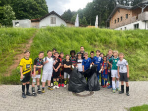 Waldputz-Aktion der E-Jugend