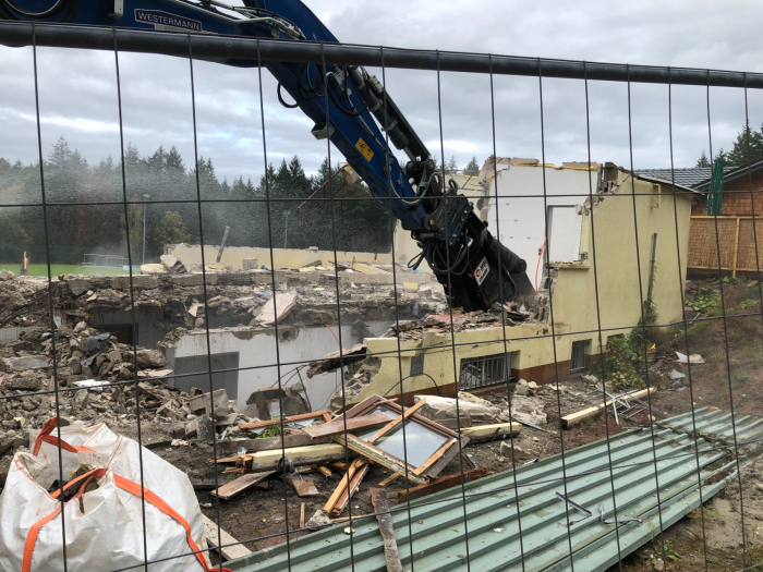 Clubhaus ist Geschichte