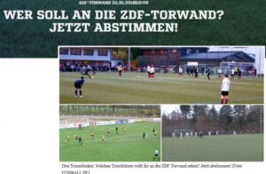 2. Platz für Sebastian bei der ZDF-Torwand-Wahl